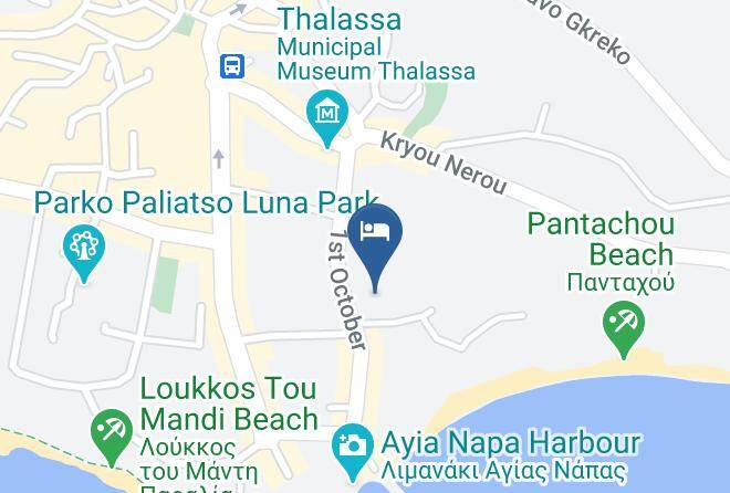 Cyprus - Atlantica Sancta Napa Hotel Maps