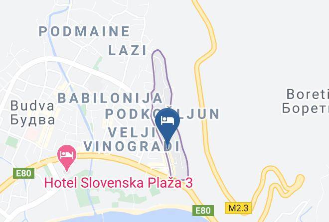 Budva - Hotel Atos Maps
