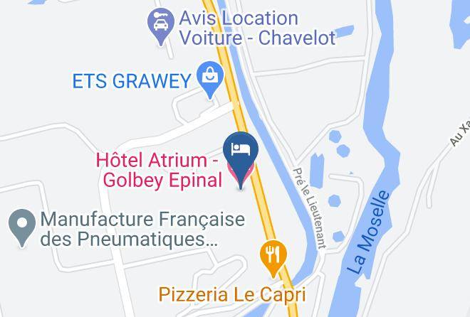 Vosges - Hotel Atrium Golbey Epinal Maps