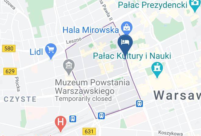 Warsaw - Hotel Atrium Sp Z Oo Maps