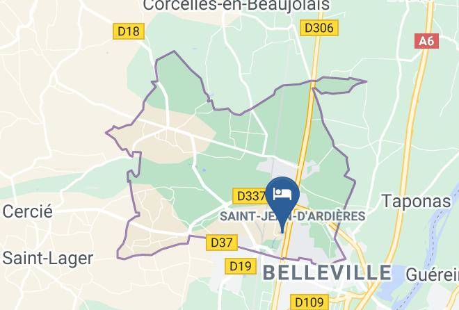 Rhone - Hotel Au Beaujolais Saint Jean Maps