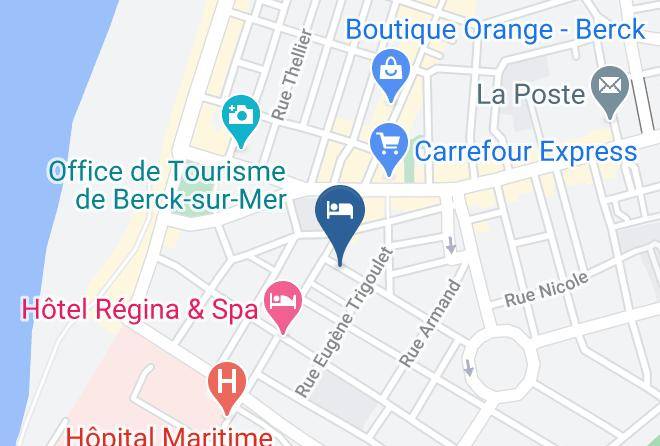 Pas De Calais - Hotel Au Bon Abri Maps