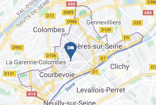 Hauts De Seine - Hotel Au Firmament Asnieres Sur Seine Maps