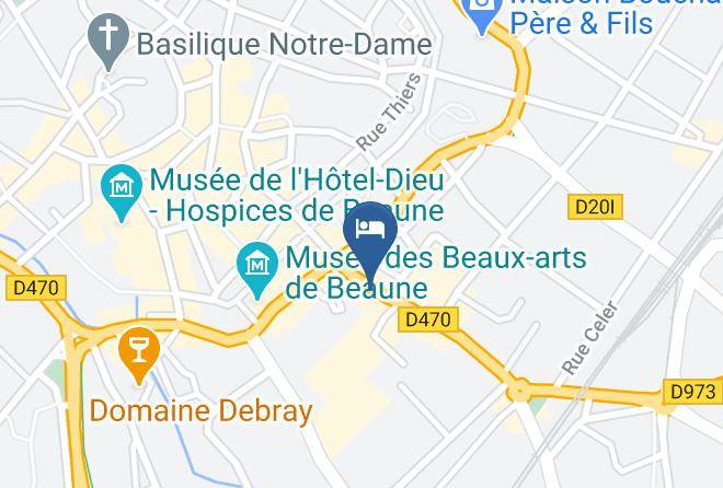 Cote D Or - Brit Hotel Au Grand Saint Jean Maps