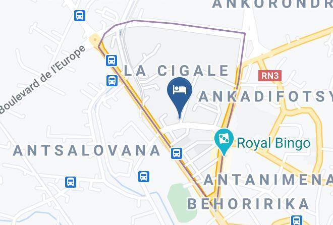 Hotel Au Jardin D'antanimena Map