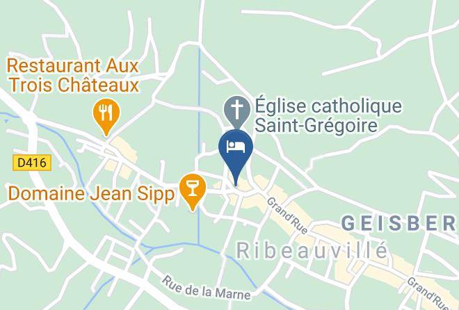 Haut Rhin - Hotel Au Lion Maps