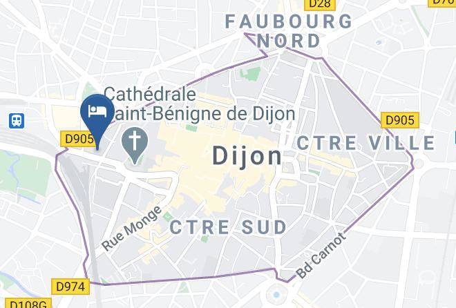 Cote D Or - Hotel Au Montchapet Maps