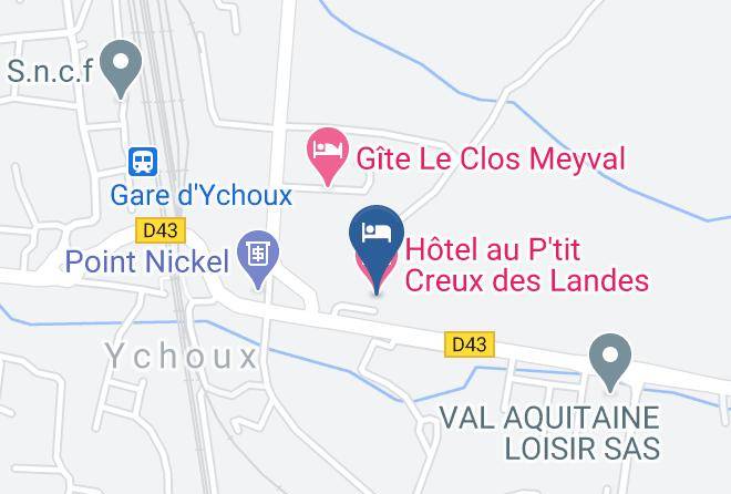 Landes - Hotel Au P'tit Creux Des Landes Maps