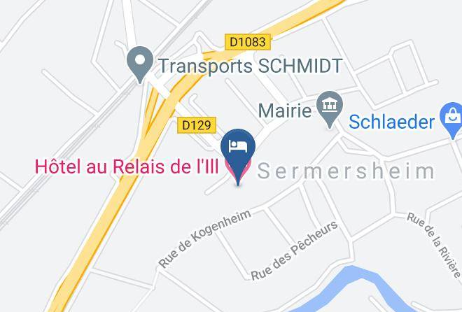 Bas Rhin - Hotel Au Relais De L'ill Maps