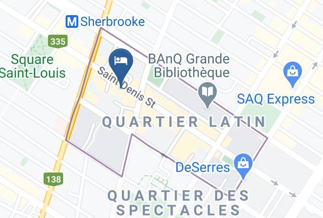 Montreal - Hotel Auberge Montreal Espace Confort Maps
