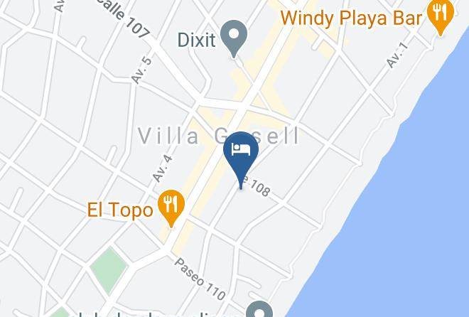 Villa Gesell - Hotel Augusta Maps