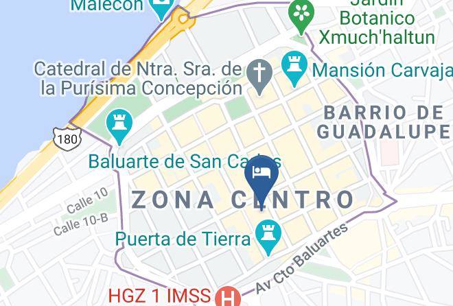 Campeche San Francisco De Campeche Centro - Hotel Aura Del Sol Maps