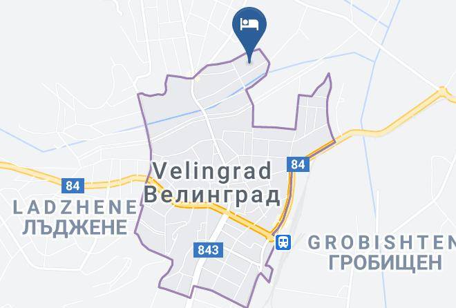 Velingrad - Hotel Aura Maps