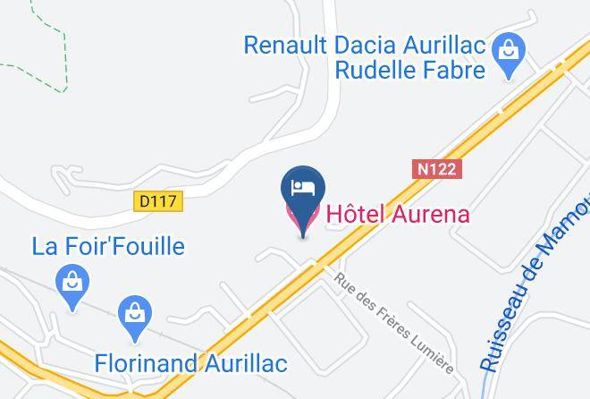 Cantal - Hotel Aurena Maps