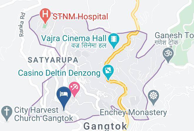 Gangtok - Hotel Aurora Gangtok Maps