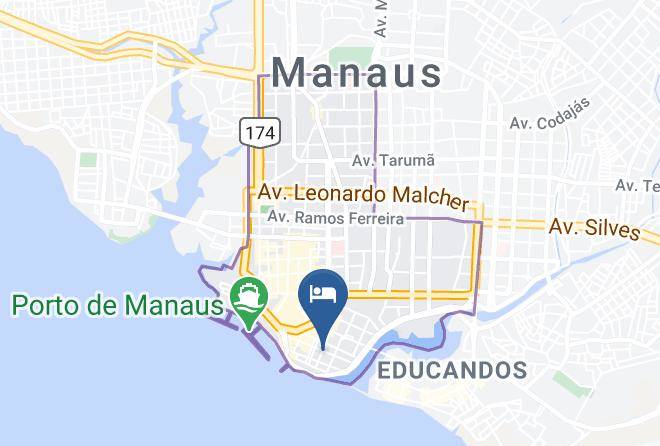 Manaus - Hotel Aurora Maps