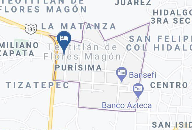 Teotitlan De Flores Magon - Hotel Aurora Maps