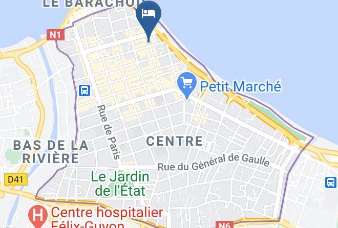 Saint Denis - Hotel Austral Maps