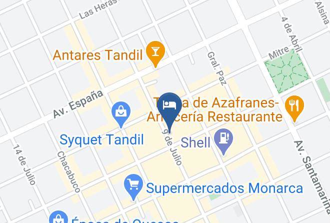 Tandil Partido - Hotel Austral Maps