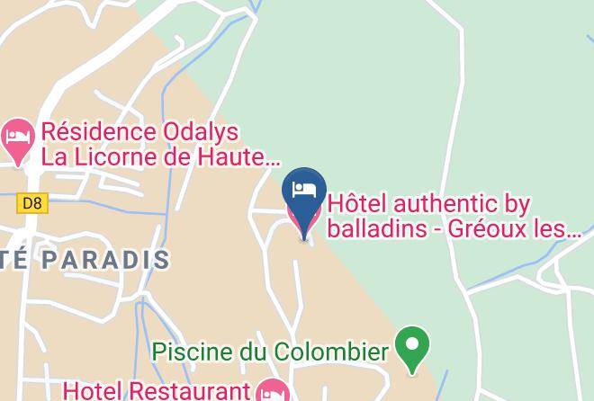 Alpes De Haute Provence - Hotel Authentic By Balladins Greoux Les Bains Cadarache Maps