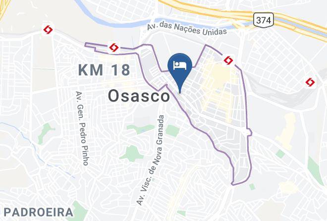 Osasco - Hotel Autonomistas Maps