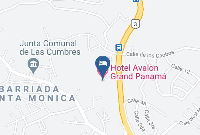 Las Cumbres - Hotel Avalon Grand Panama Maps