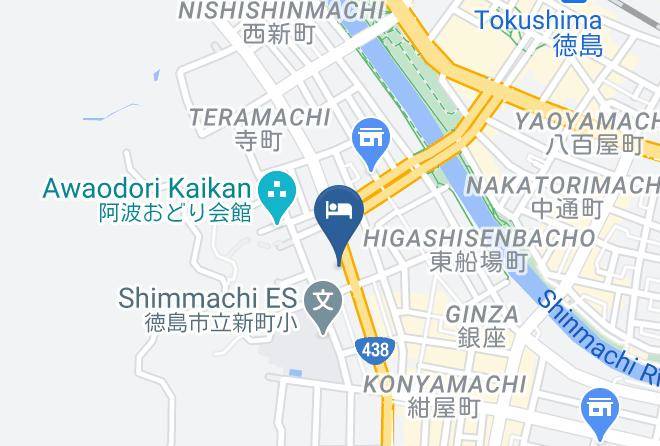 Tokushima City - Hotel Avanti Maps