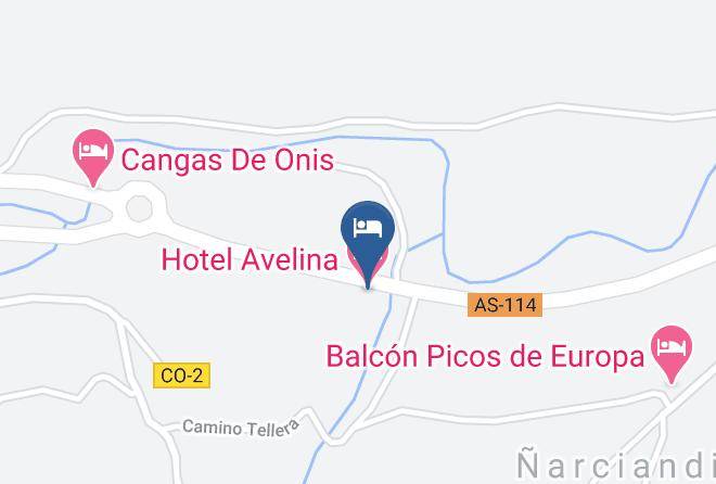 Asturias - Hotel Avelina Maps
