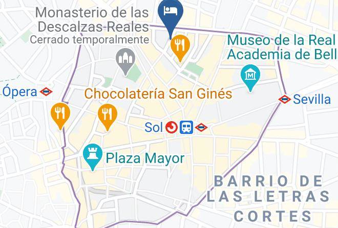 Madrid - Hotel Avenida Gran Via Maps