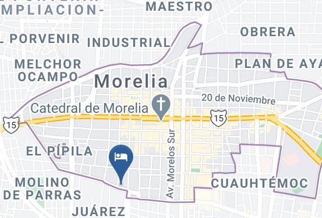 Morelia - Hotel Avenida Maps