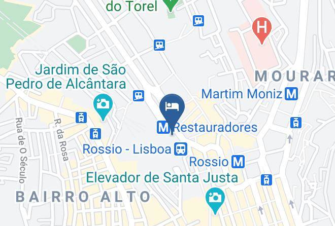 Lisbon - Hotel Avenida Palace Maps