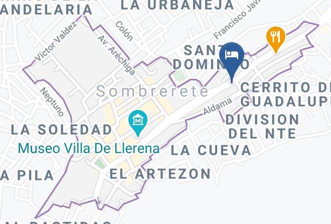 Sombrerete - Hotel Avenida Real Maps