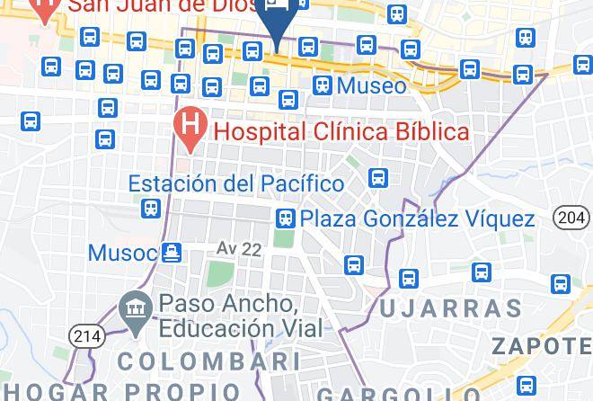 San Jose - Hotel Avenida Segunda Maps