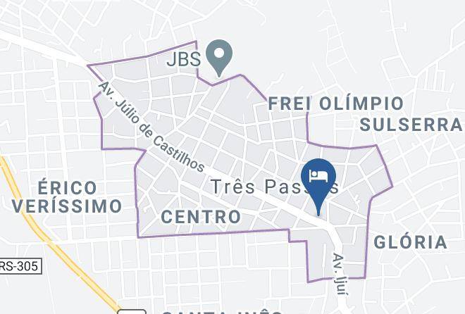 Tres Passos - Hotel Avenida Maps