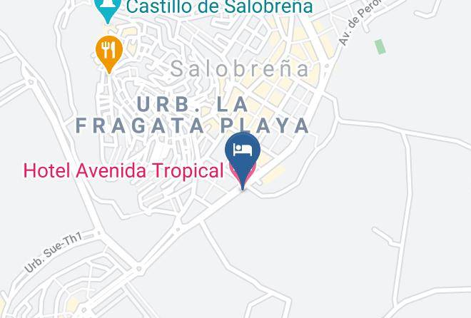 Granada - Hotel Avenida Tropical Maps