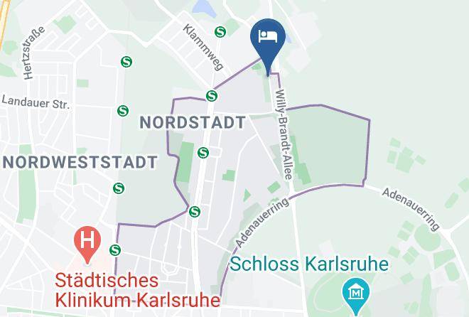 Karlsruhe - Hotel Aviva Maps