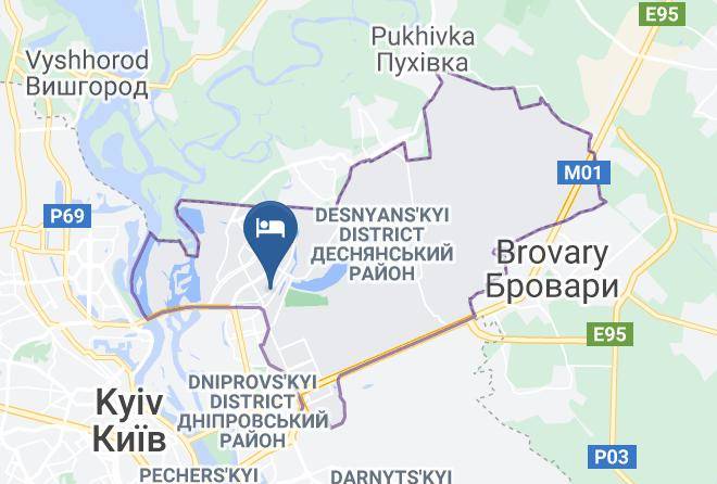 Kyiv - Hotel Avtocontinent Maps