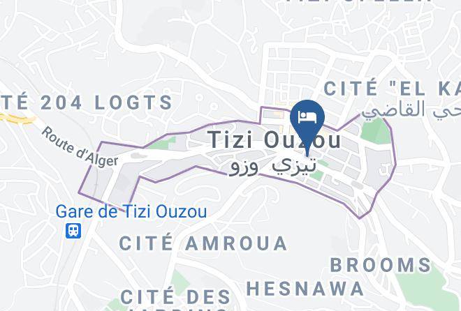 Tizi Ouzou - Hotel Avzim Maps