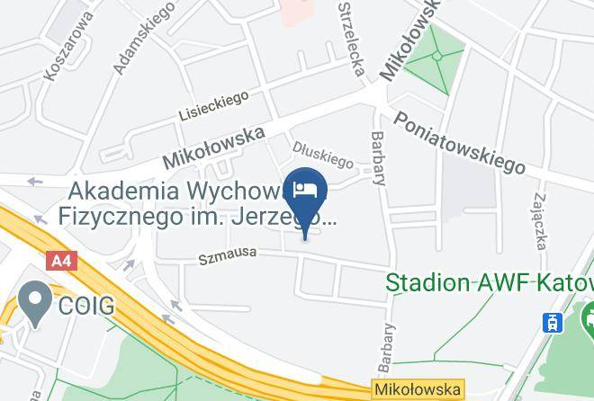 Katowice - Hotel Awf Maps
