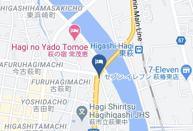Hagi City - Hotel Axia Inn Hagi Maps