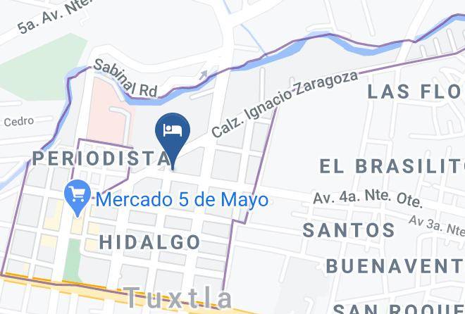 Tuxtla Gutierrez - Hotel Axkan Tuxtla Maps