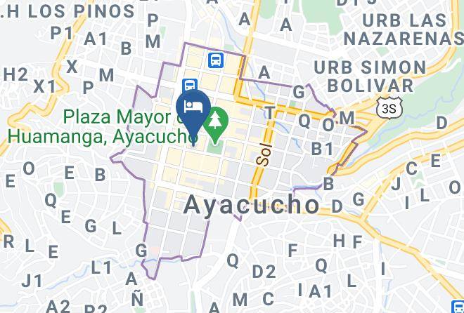 Huamanga - Hotel Ayacucho Santa Rosa Maps