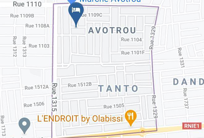 Cotonou - Hotel Ayelawadje Cotonou Maps