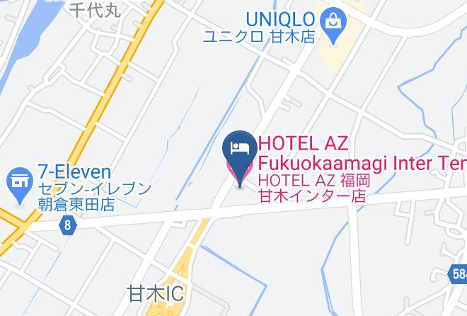 Asakura City - Hotel Az Fukuokaamagi Inter Ten Maps