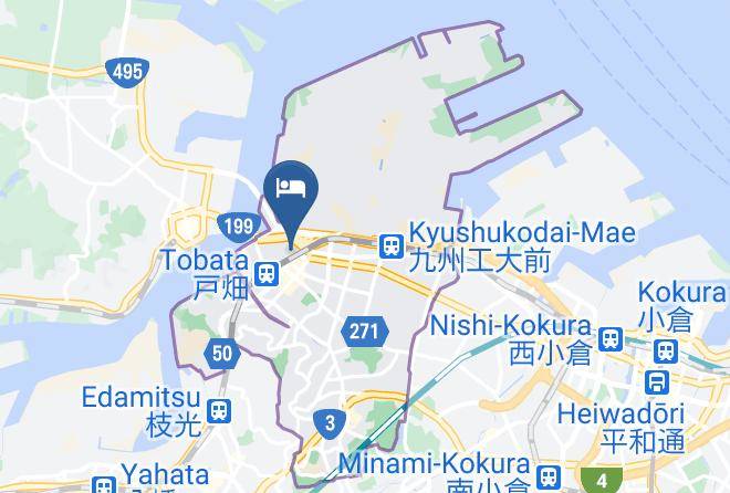 Kitakyushu City Tobata Ward - Hotel Az Kitakysh Yahata Maps