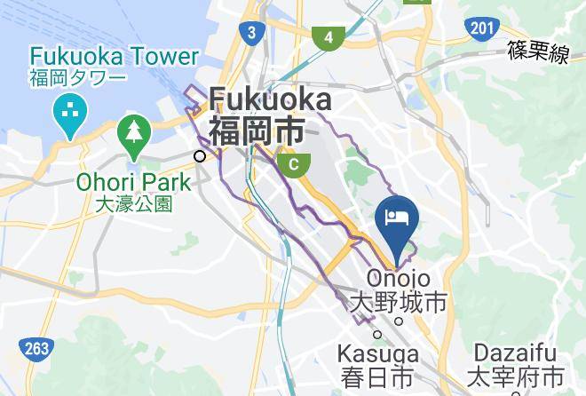 Fukuoka City Hakata Ward - Hotel Az Fukuoka Kanenokuma Maps