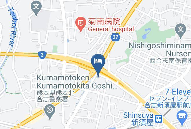 Hotel Az Kumamoto Koshi Map