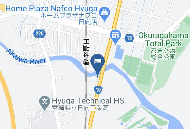 Hyuga City - Hotel Az Miyazaki Hyugaminami Maps