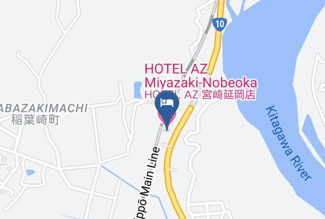 Hotel Az Miyazaki Nobeoka Map