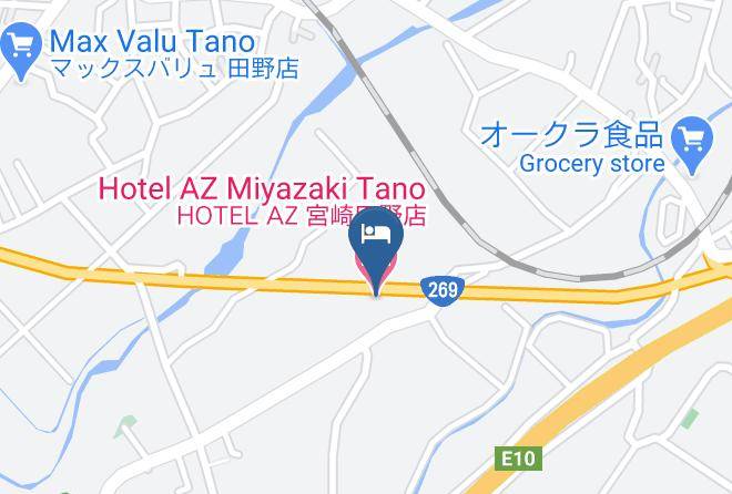 Miyazaki City - Hotel Az Miyazaki Tano Maps
